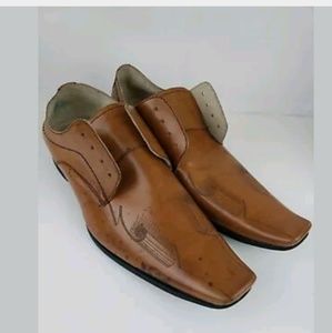Donato Marrone Mens Shoes Brown Leather Size 10.5